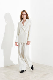 Pantaloni palazzo con pinces