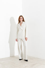 Pantaloni palazzo con pinces