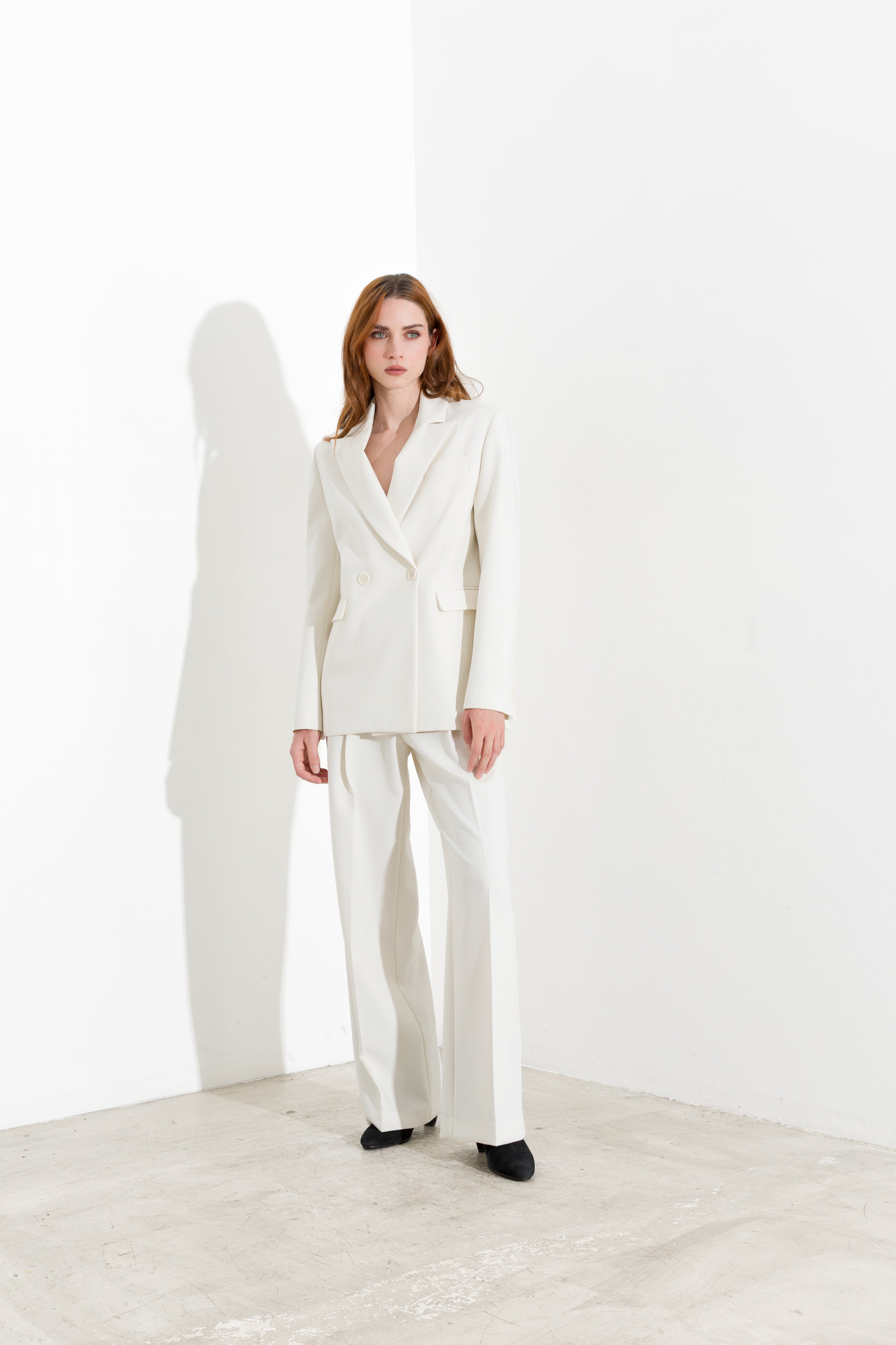Pantaloni palazzo con pinces