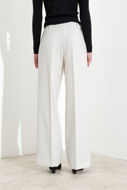 Pantaloni palazzo con pinces