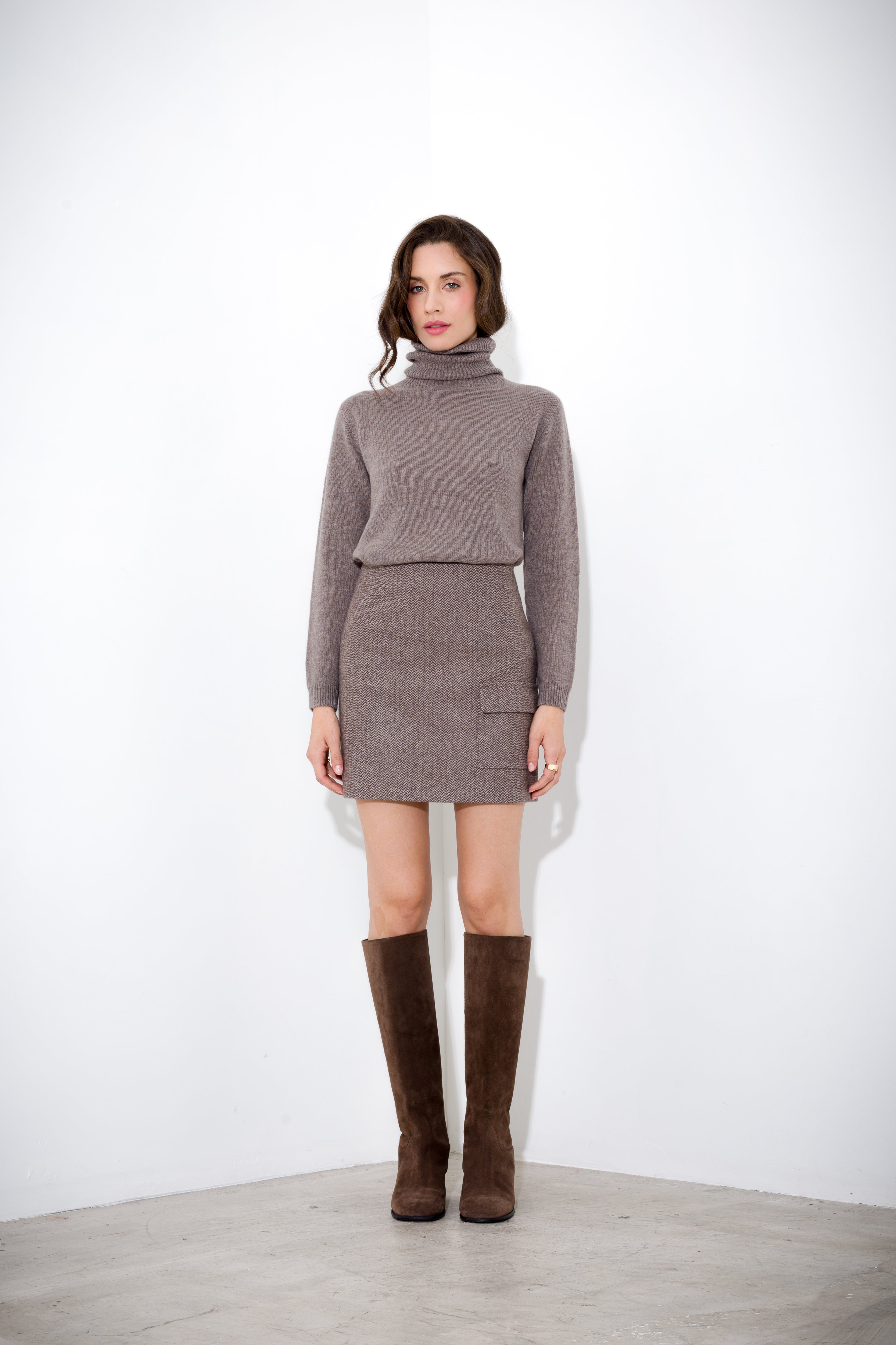 Maglia dolcevita in lana e cachemire FRIENDLY SWEATER