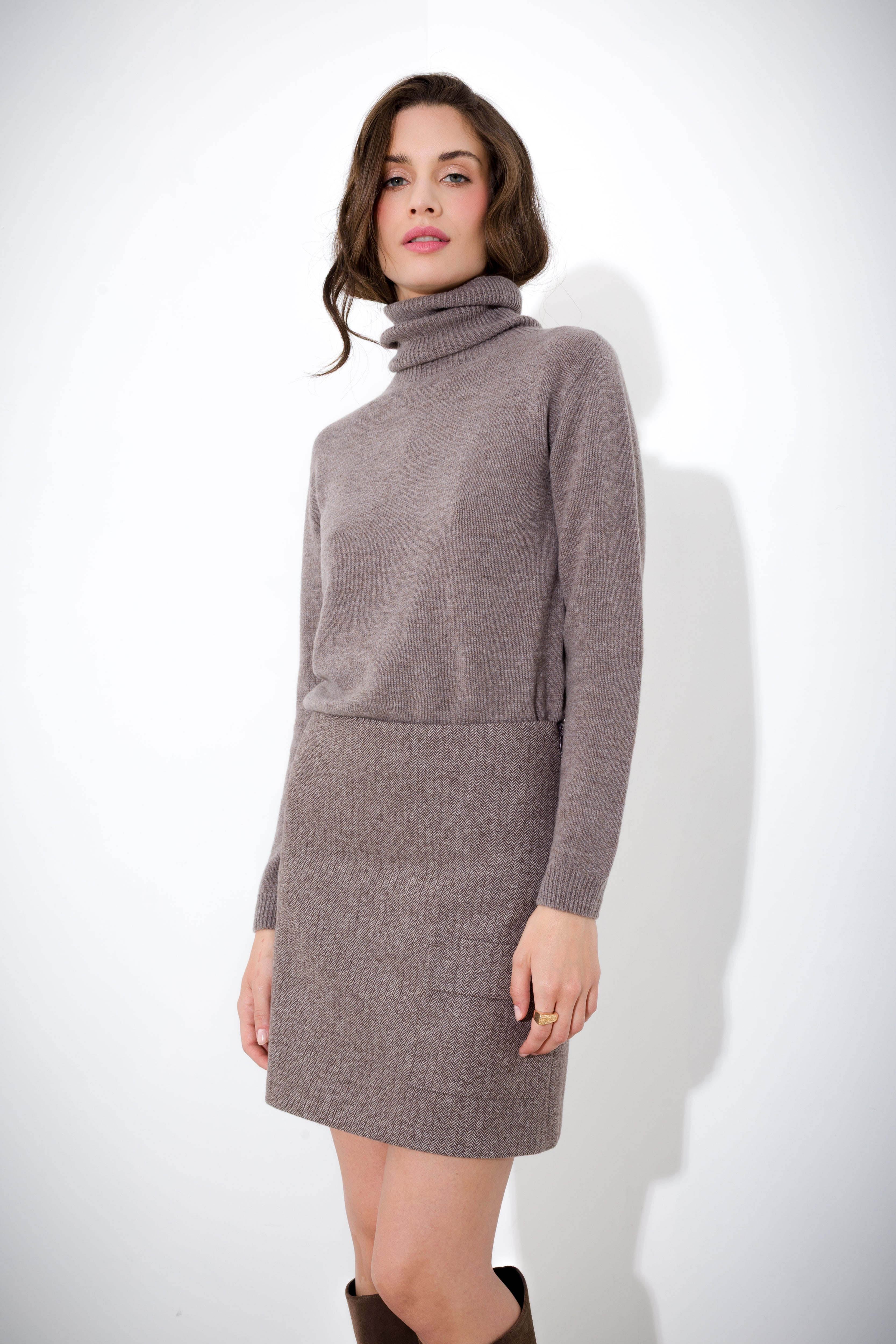 Maglia dolcevita in lana e cachemire FRIENDLY SWEATER