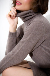 Maglia dolcevita in lana e cachemire FRIENDLY SWEATER