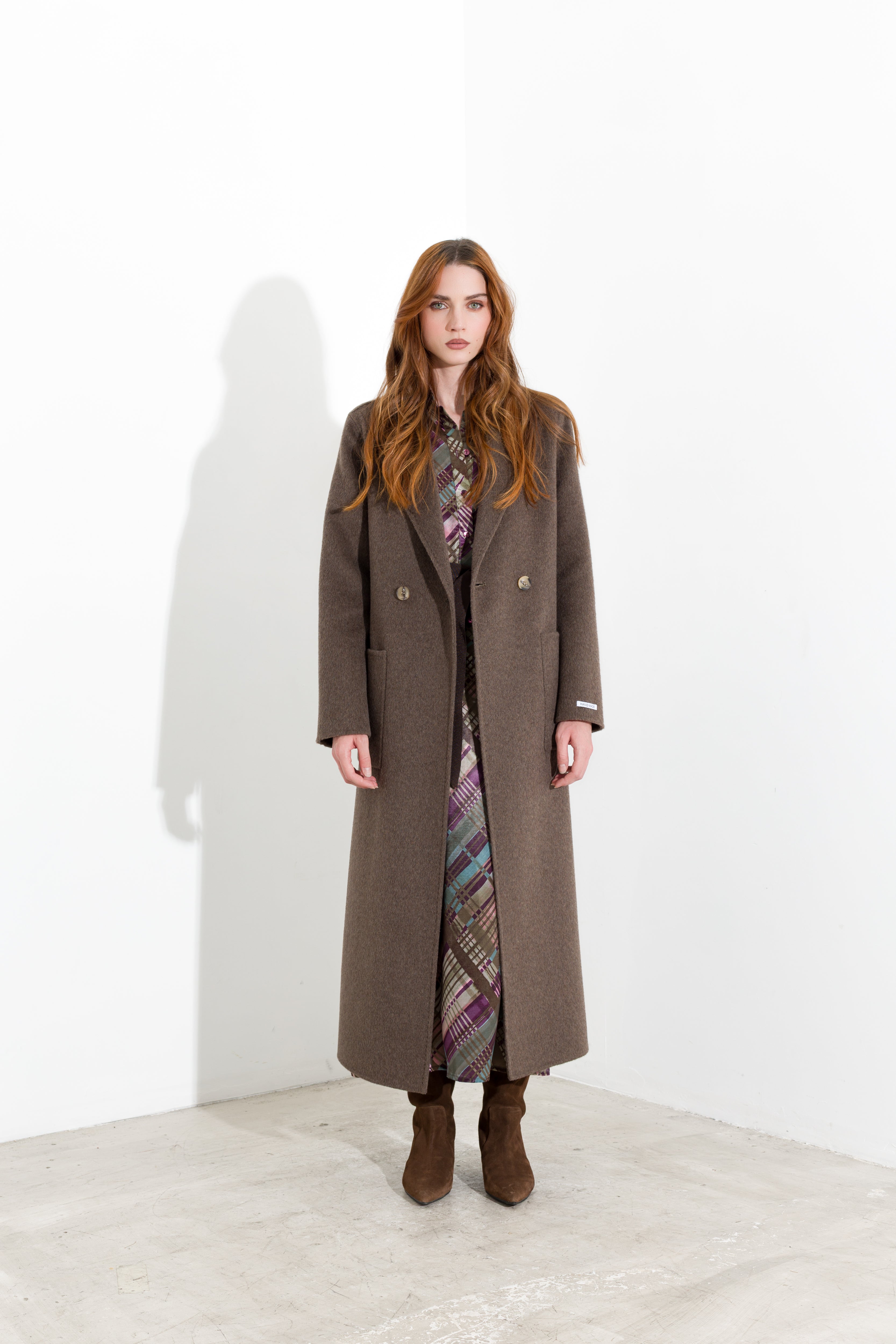 Cappotto lungo con cintura