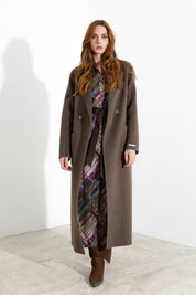 Cappotto lungo con cintura