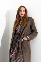 Cappotto lungo con cintura