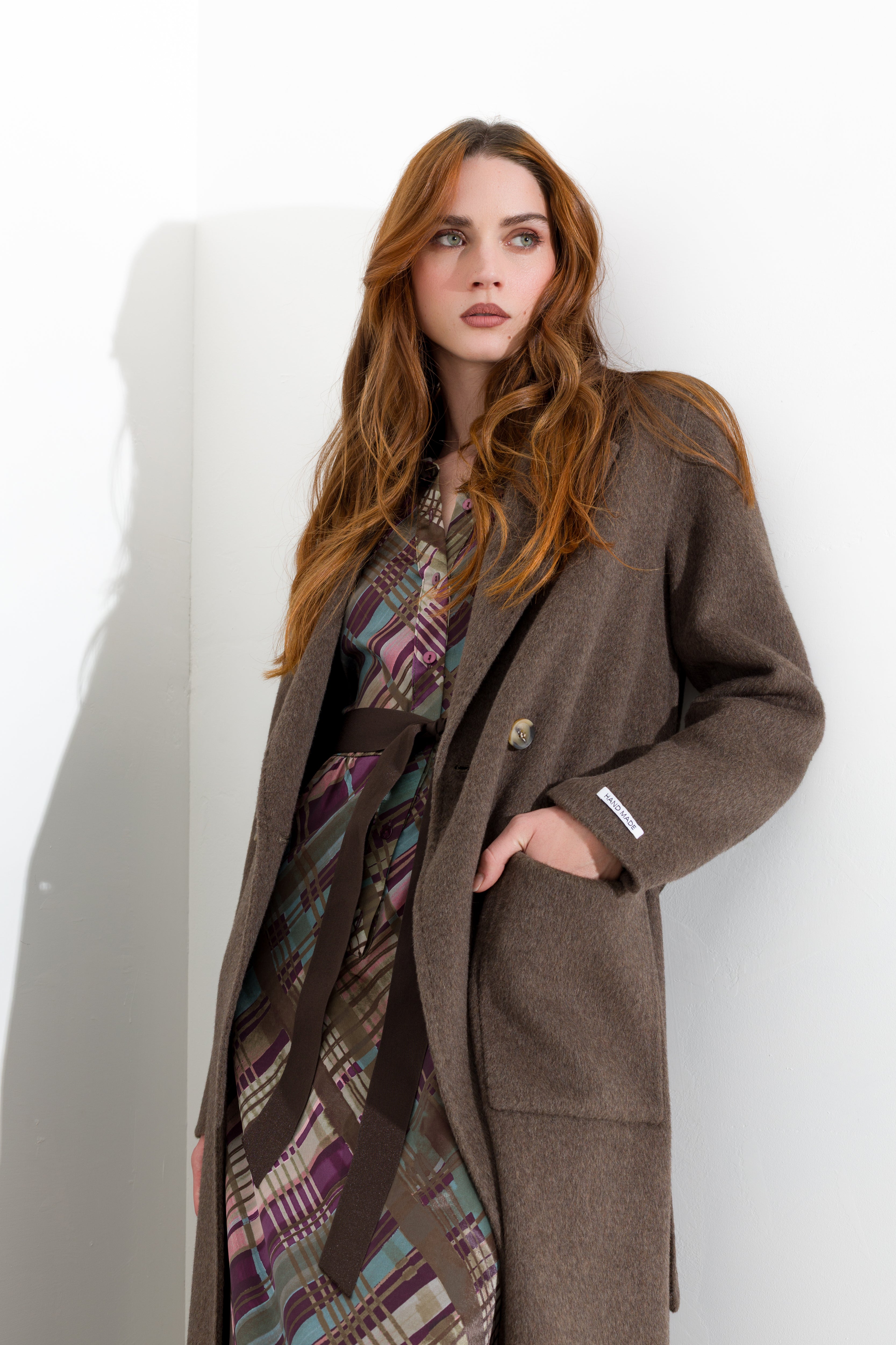 Cappotto lungo con cintura