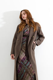 Cappotto lungo con cintura