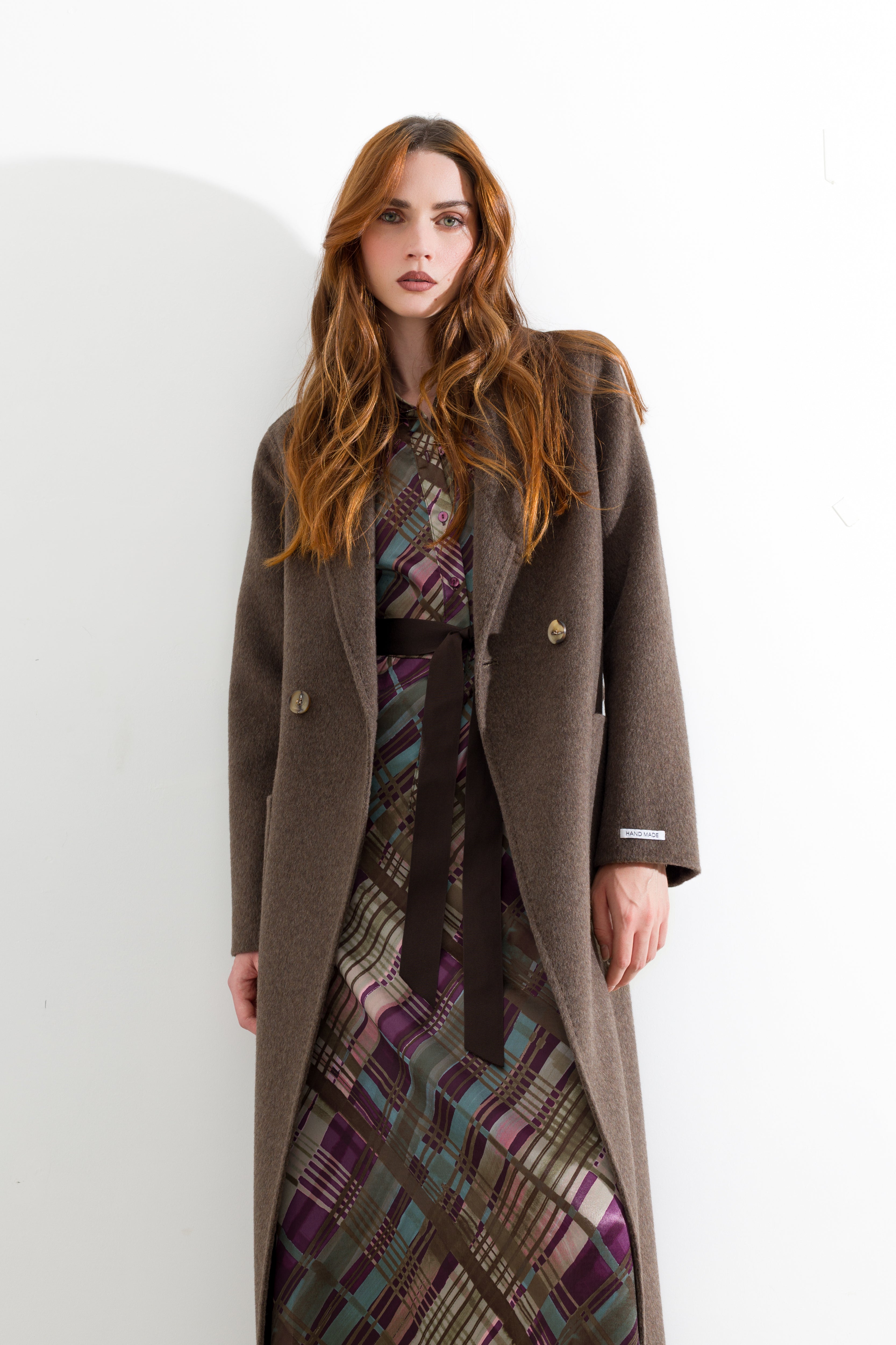 Cappotto lungo con cintura