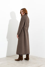 Cappotto lungo con cintura