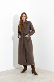 Cappotto lungo con cintura