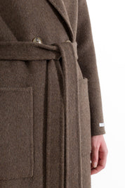Cappotto lungo con cintura