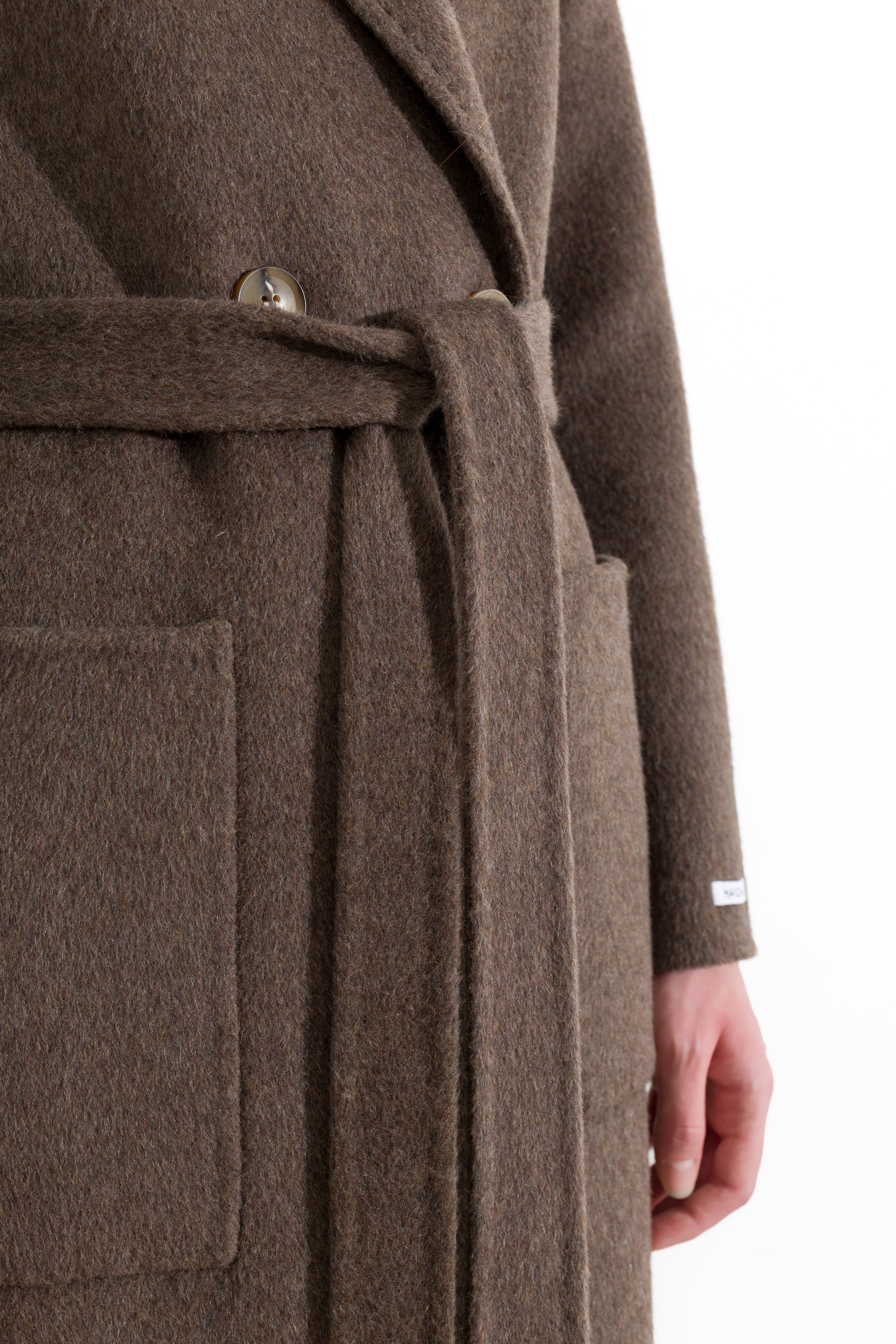 Cappotto lungo con cintura