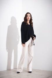 Maglia over scollo a V FRIENDLY SWEATER - Compagnia Italiana