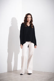 Maglia over scollo a V FRIENDLY SWEATER - Compagnia Italiana