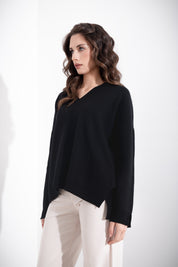 Maglia over scollo a V FRIENDLY SWEATER - Compagnia Italiana