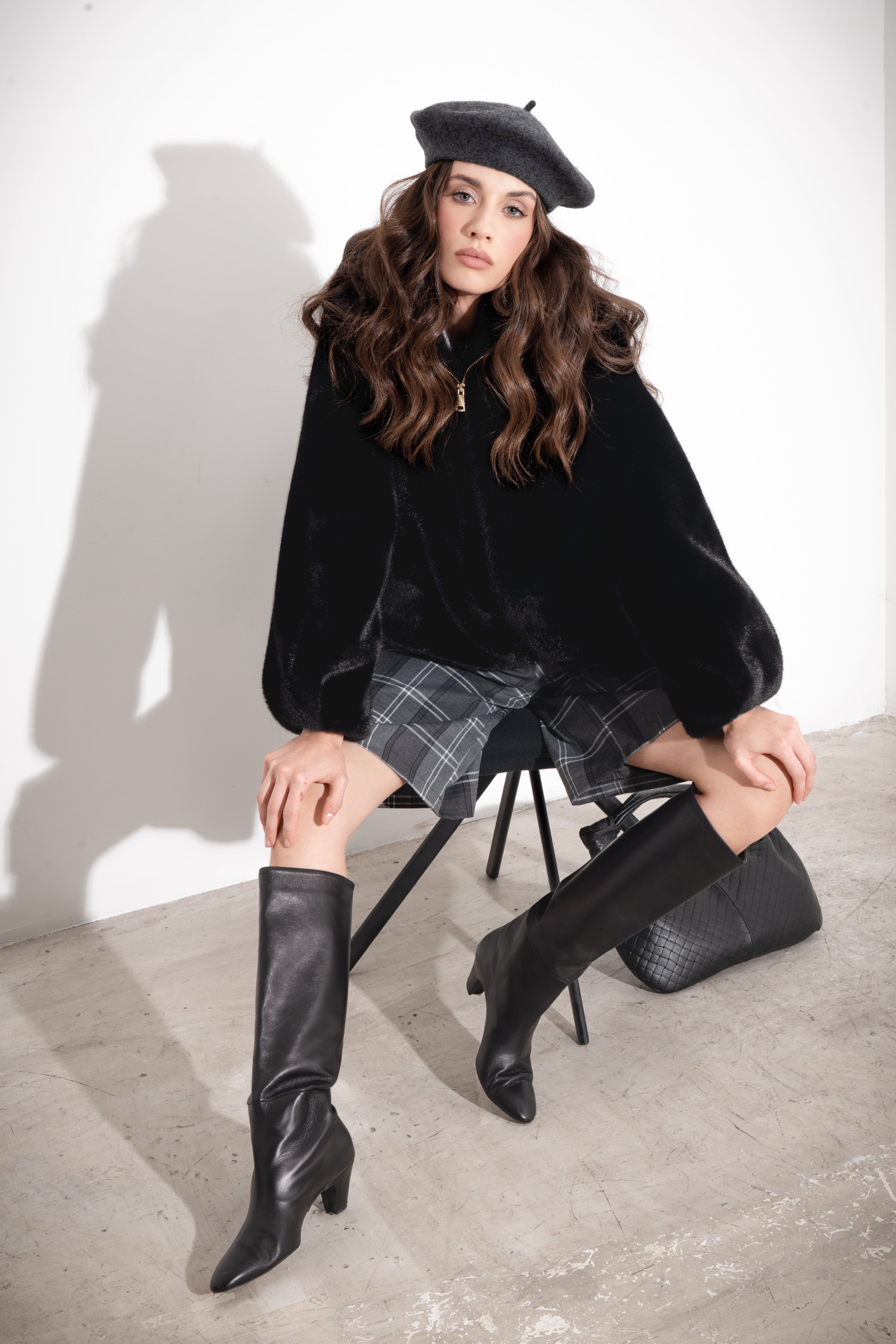 Giacca corta in ecovisone - Compagnia Italiana