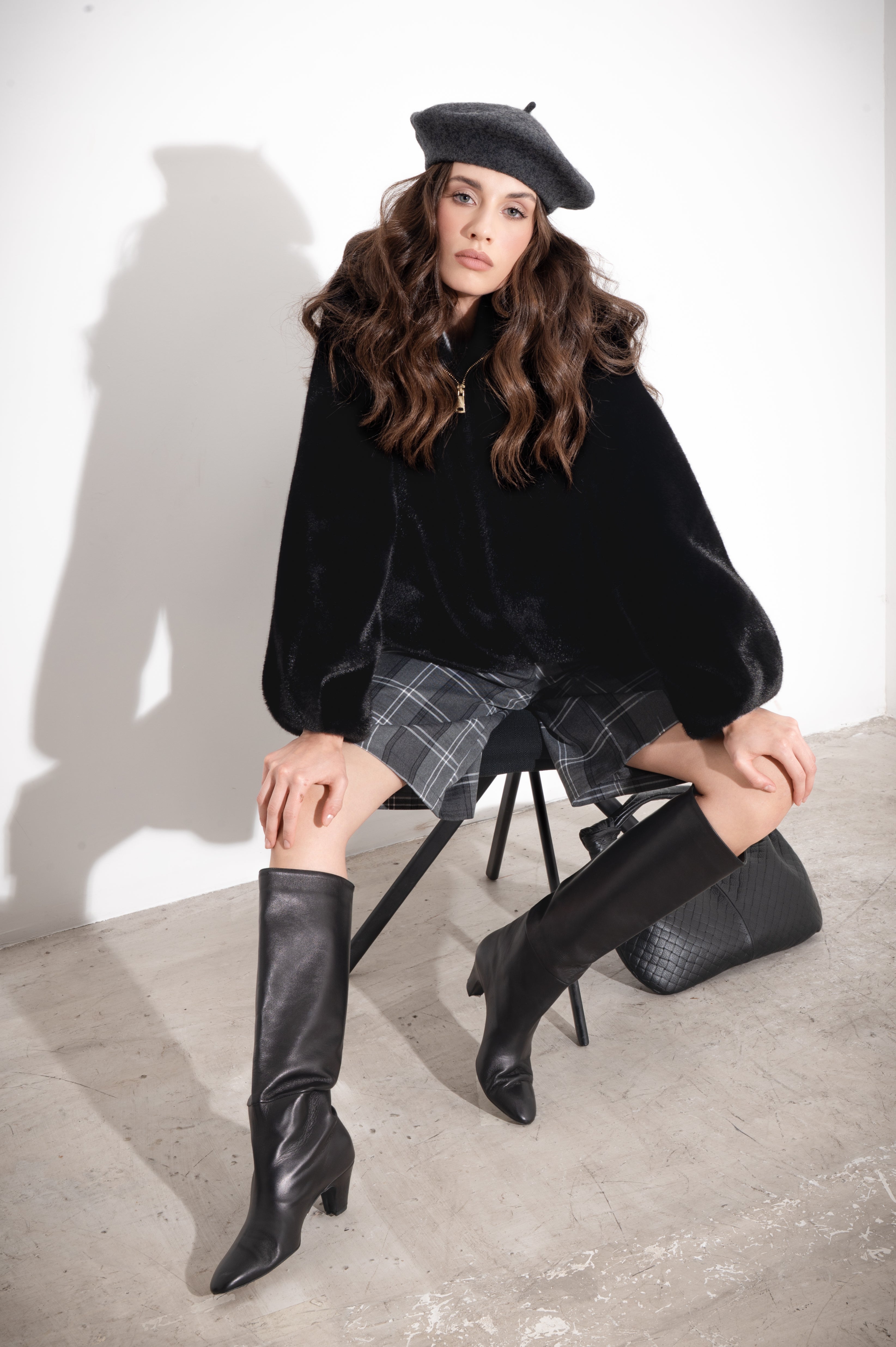 Giacca corta in ecovisone - Compagnia Italiana