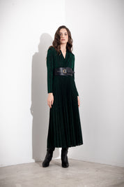 Abito lungo in lurex