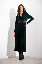 Cintura bustino opaca con fibbia oro