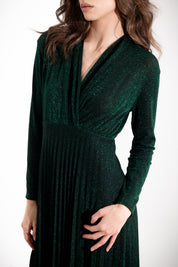 Abito lungo in lurex