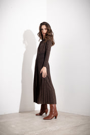 Abito lungo in lurex