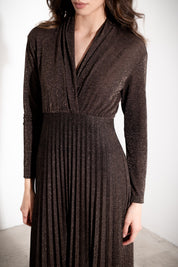 Abito lungo in lurex