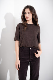 Maglia mezza manica in lurex - Compagnia Italiana