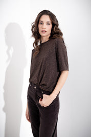 Maglia mezza manica in lurex - Compagnia Italiana