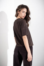 Maglia mezza manica in lurex - Compagnia Italiana