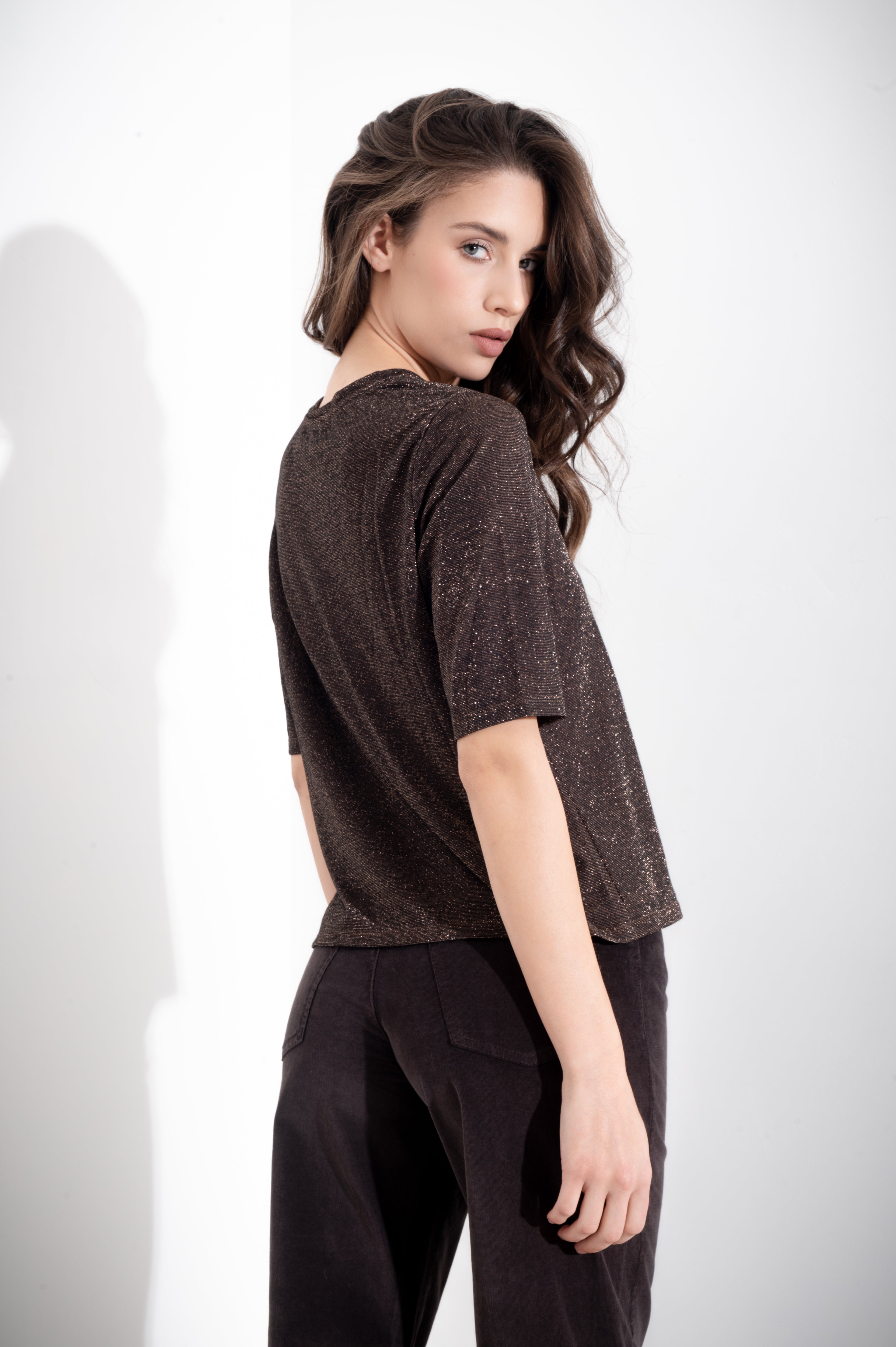 Maglia mezza manica in lurex - Compagnia Italiana