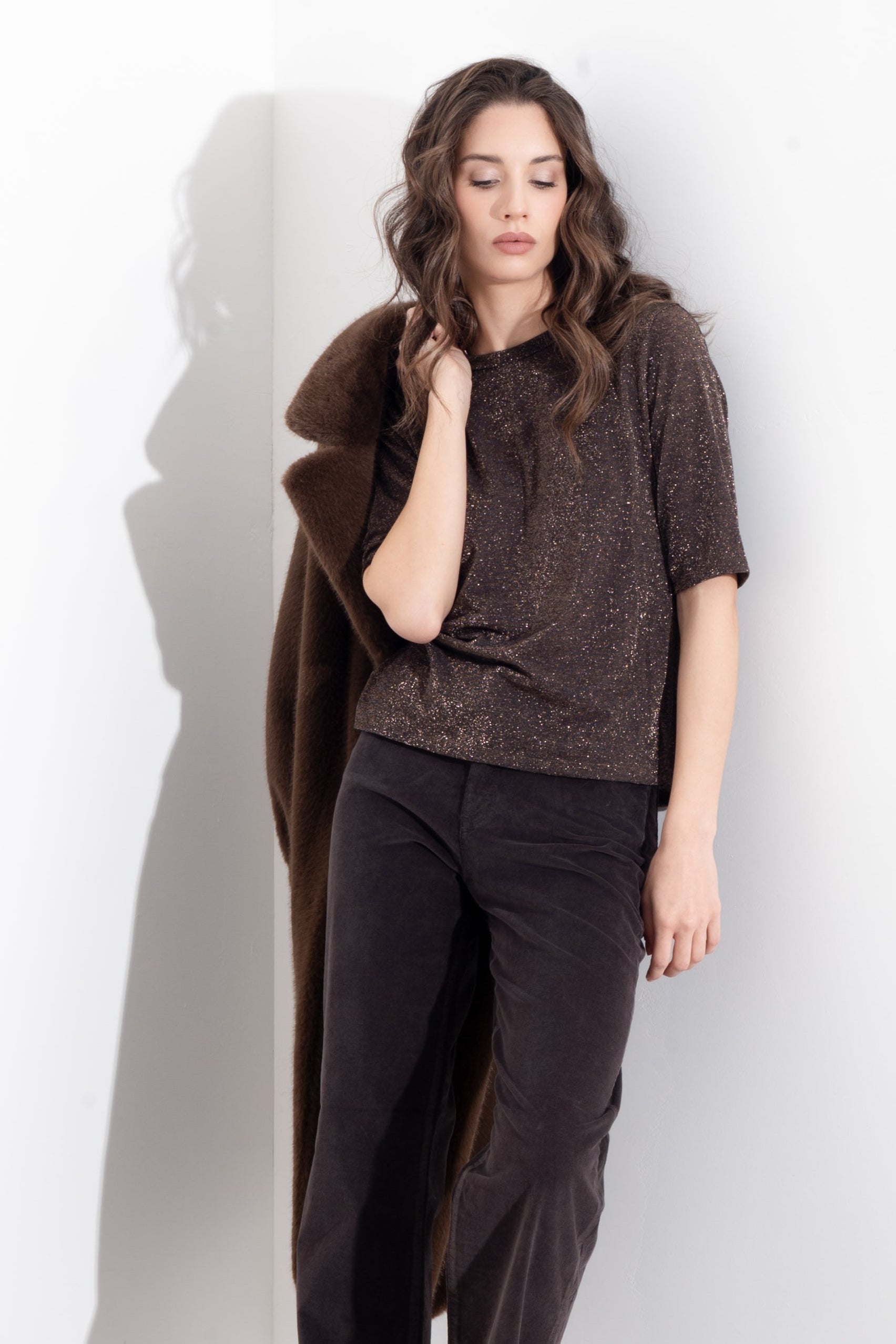 Maglia mezza manica in lurex - Compagnia Italiana