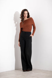 Maglia scollo schiffer a costina - Compagnia Italiana