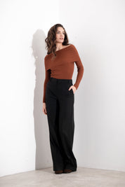 Maglia scollo schiffer a costina - Compagnia Italiana