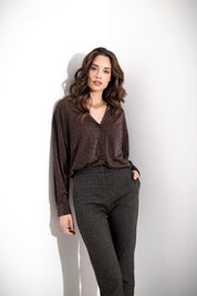 Camicia in rasato lurex - Compagnia Italiana