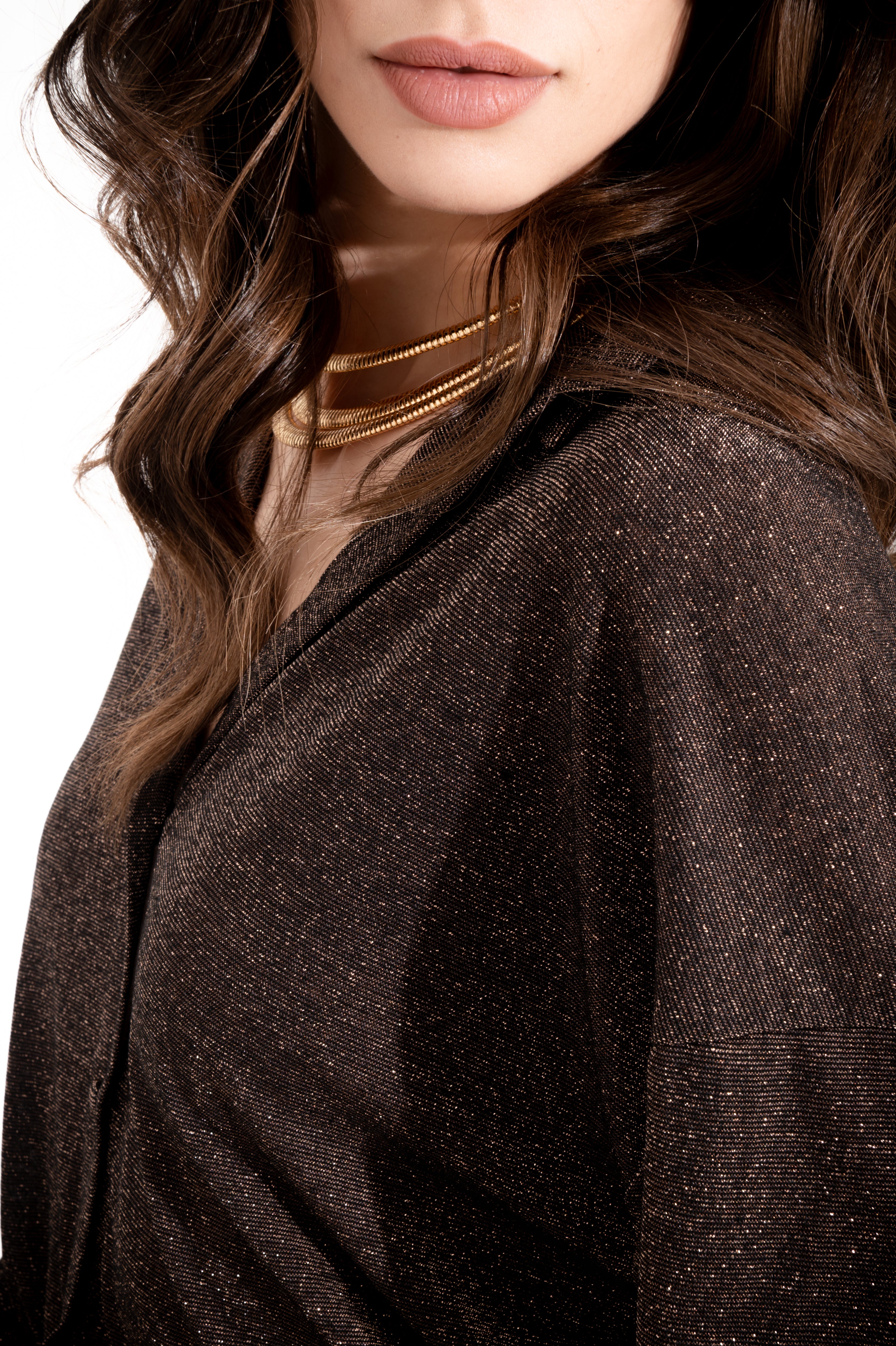 Camicia in rasato lurex - Compagnia Italiana