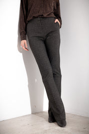 Pantaloni a vita alta in punto milano resca