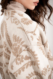 Cappotto corto senza chiusura in maglia