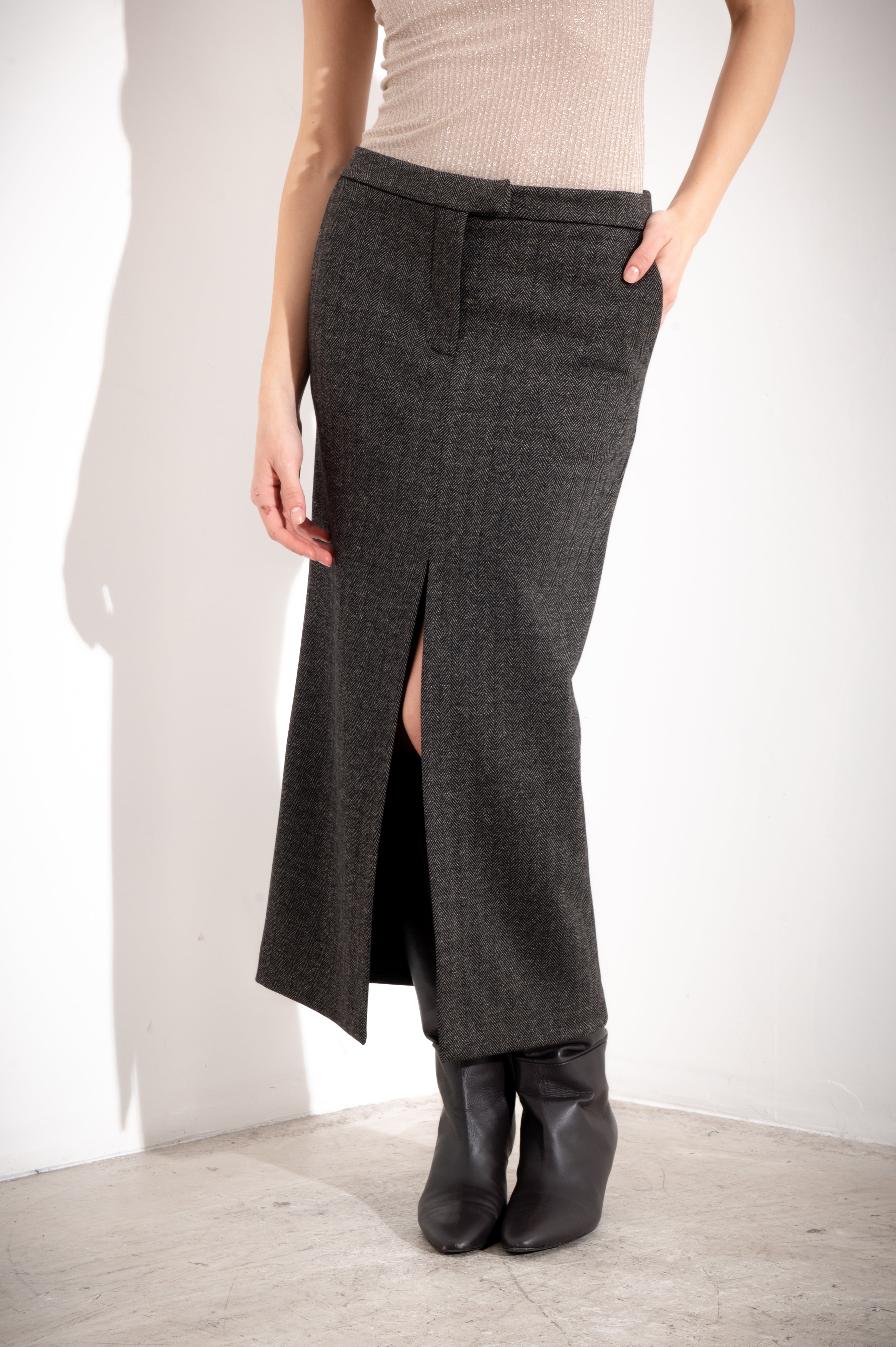 Gonna in punto milano melange