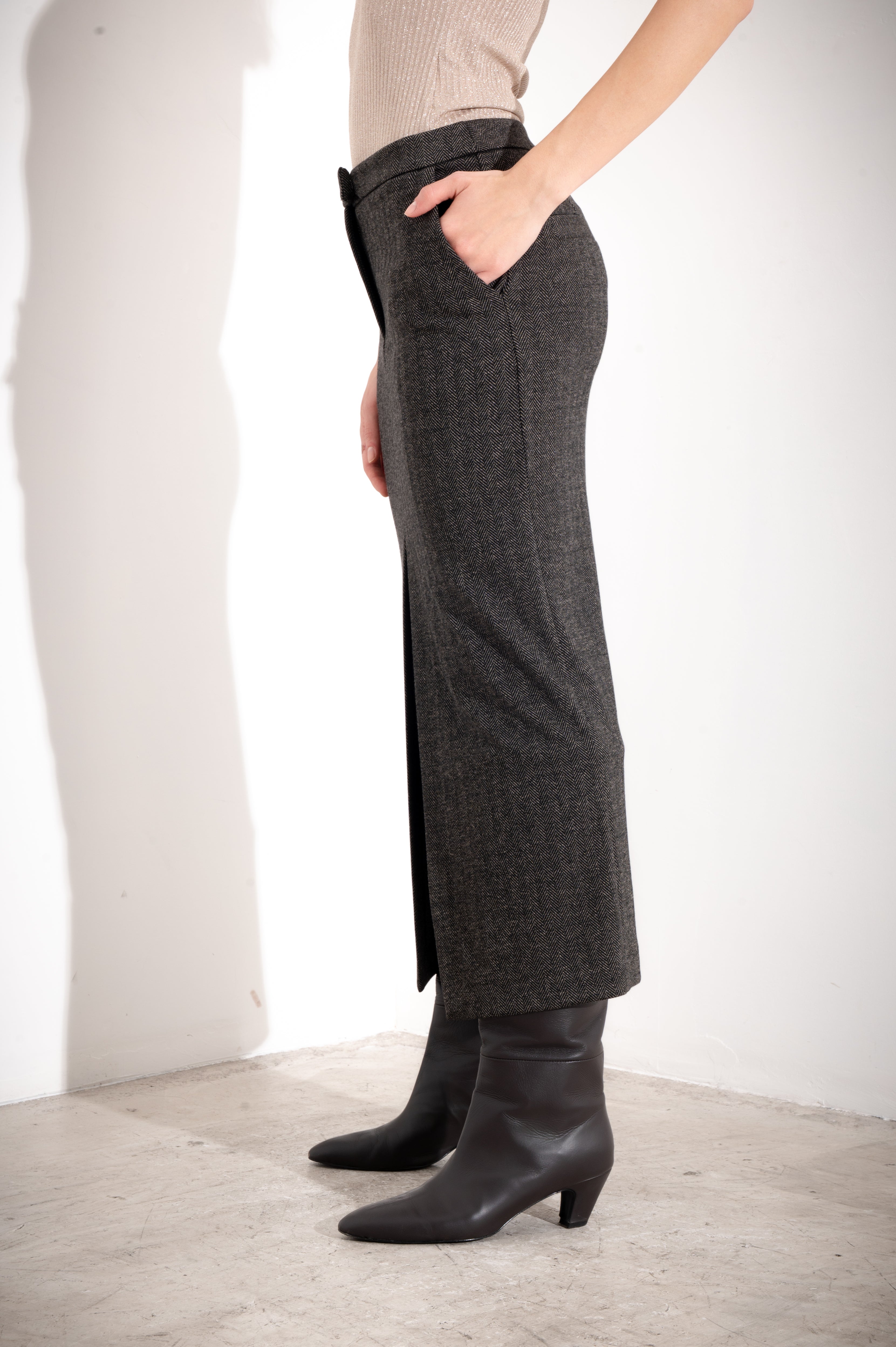 Gonna in punto milano melange