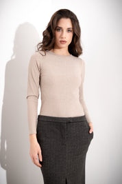 Maglia a costine lurex - Compagnia Italiana