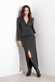 Gonna in punto milano melange