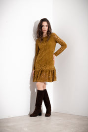 Abito in pizzo ciniglia