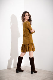 Abito in pizzo ciniglia