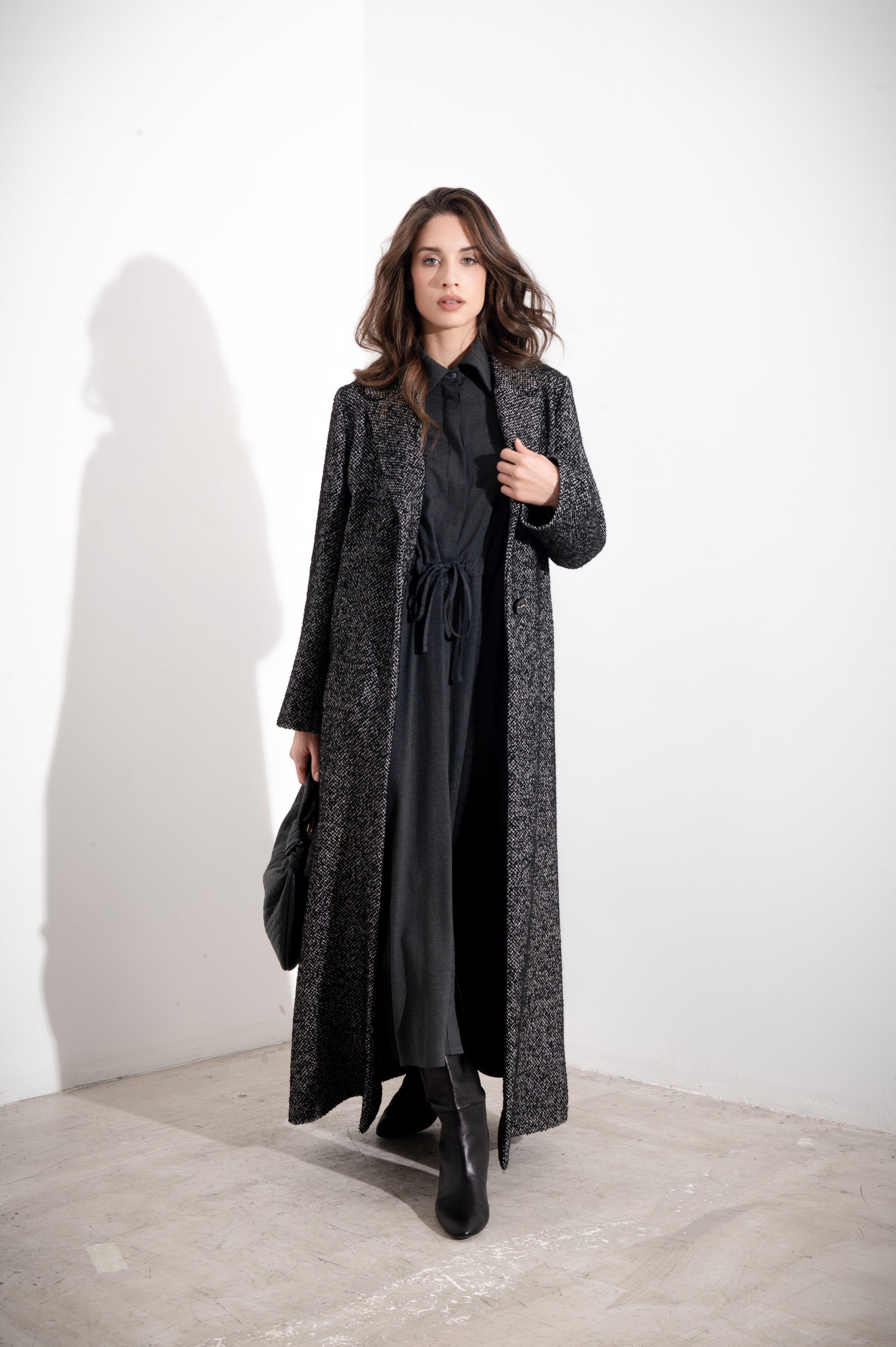 Abito chemisier in viscosa