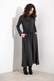 Abito chemisier in viscosa