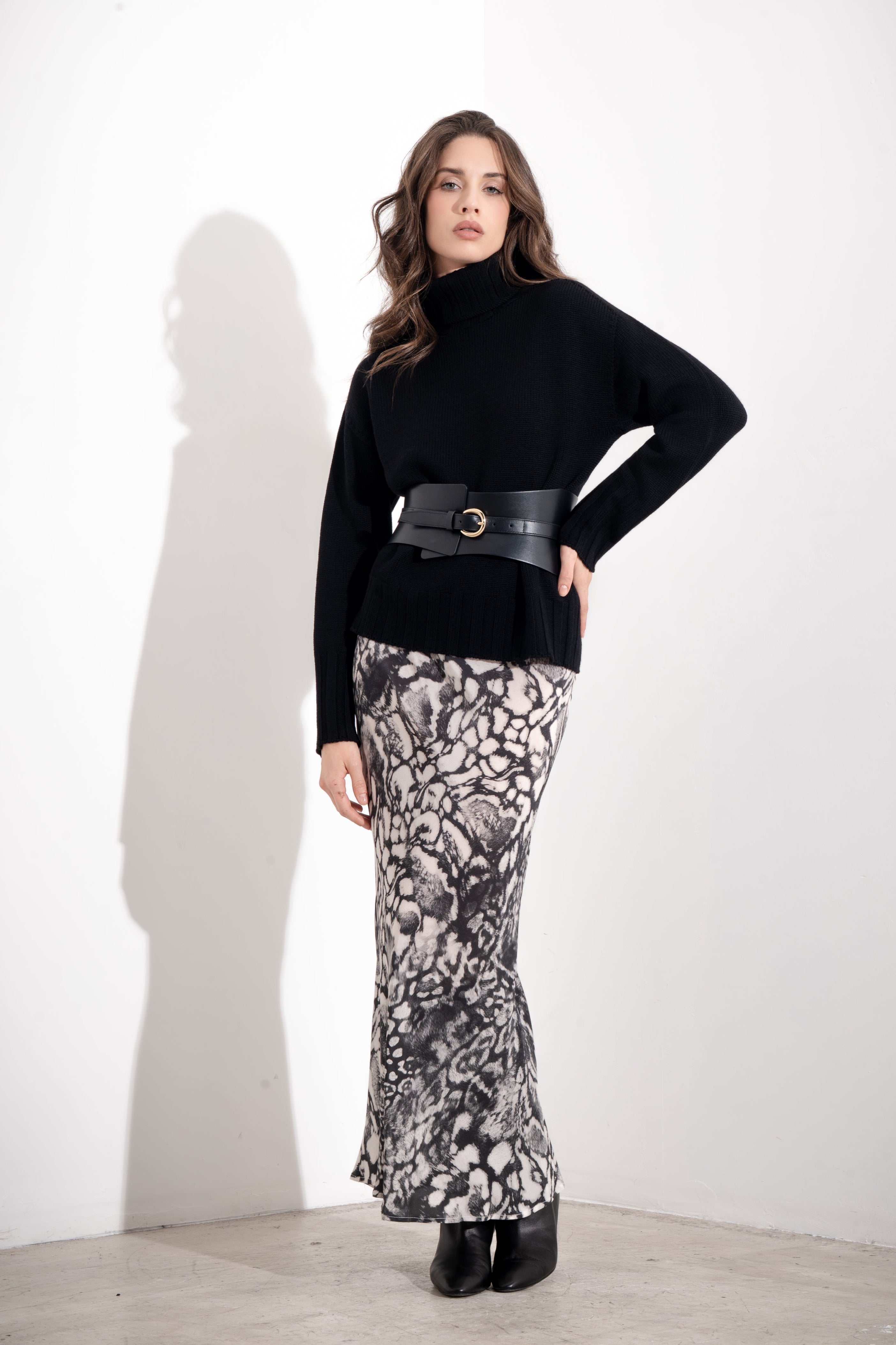 Gonna stampata in viscosa - Compagnia Italiana