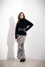 Cintura bustino con fibbia oro