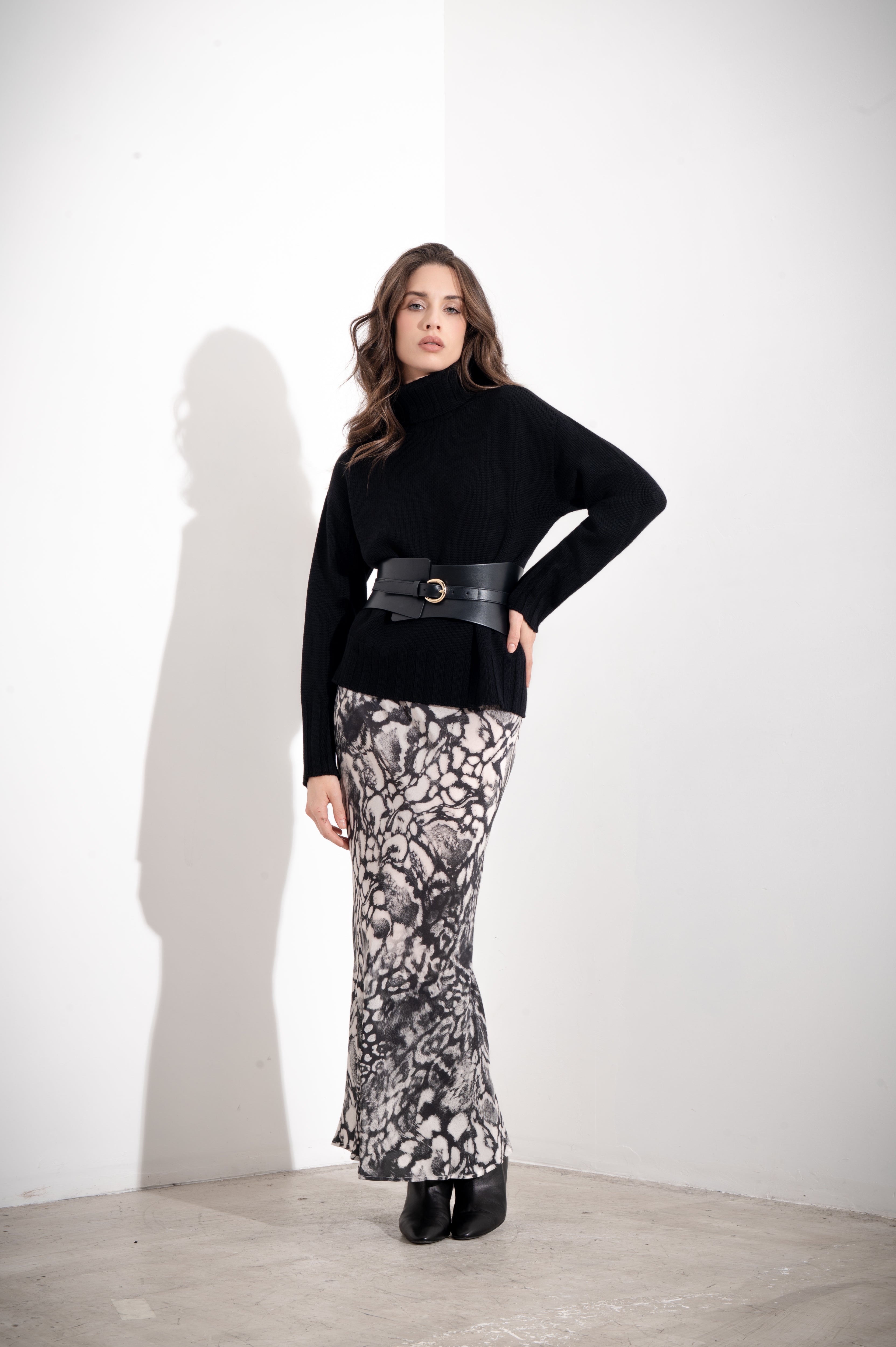 Cintura bustino con fibbia oro