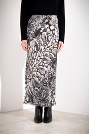 Gonna stampata in viscosa